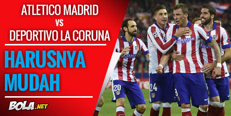 Preview: Atletico vs Deportivo, Harusnya Mudah