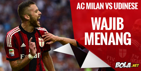 Preview: AC Milan vs Udinese, Wajib Menang