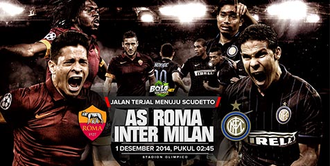 Preview: Roma vs Inter, Misi Bayangi Juventus