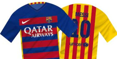 Galeri Bocoran Jersey Kontroversial Barca 