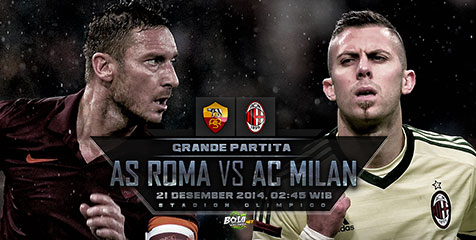 Preview: Roma vs Milan, Perang Trisula