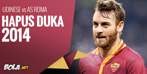 Preview: Udinese vs AS Roma, Hapus Duka 2014