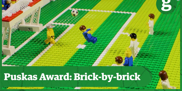 Gol Calon Pemenang Puskas Award Menjelma LEGO