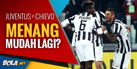 Preview: Juventus vs Chievo, Menang Mudah Lagi?