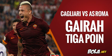 Preview: Cagliari vs Roma, Gairah Tiga Poin