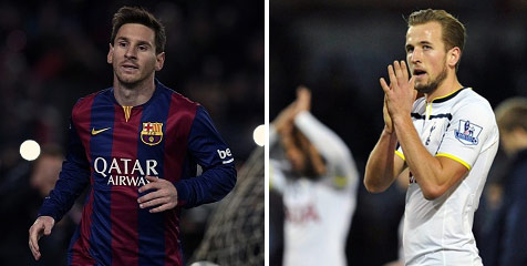 Messi dan Kane Top Scorer 5 Liga Top Eropa 2015