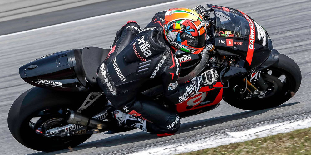 Bidik 10 Besar, Aprilia Percaya 100% Pada Melandri