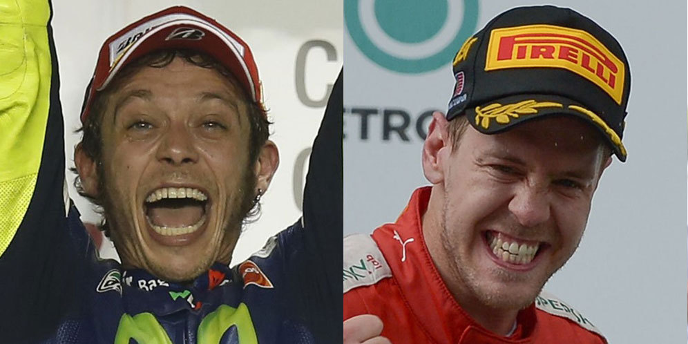 Ferrari: Persamaan Valentino Rossi-Sebastian Vettel