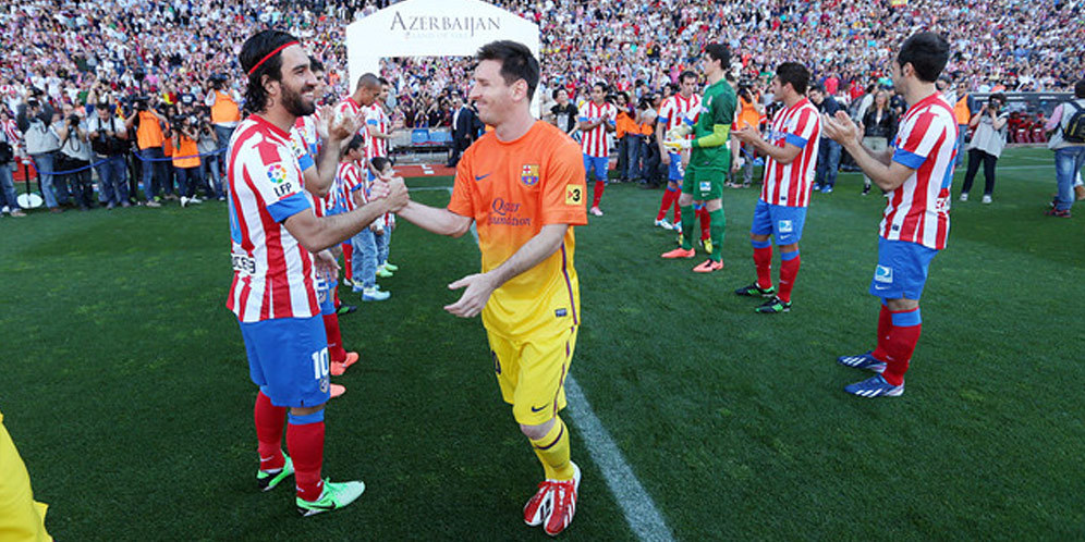 Kilas Balik Atletico vs Barcelona: Guard of honour 2013