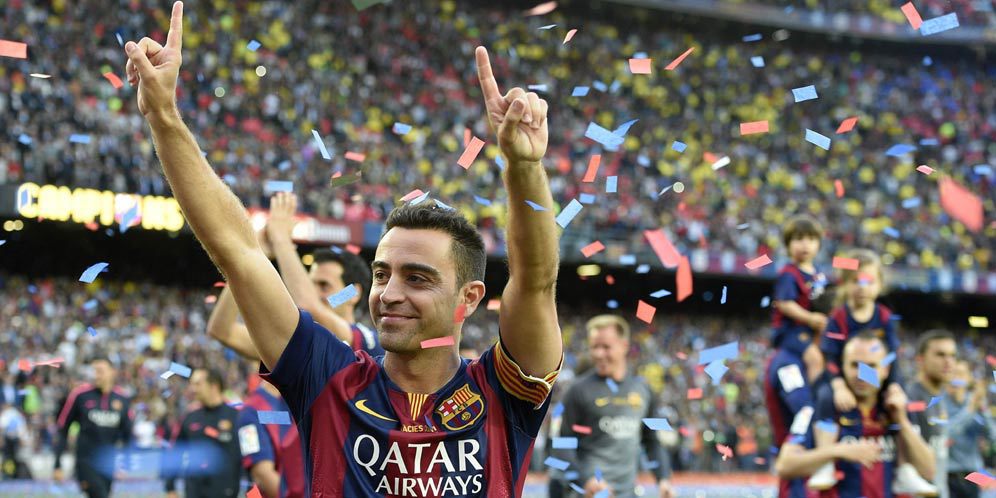 Standing Ovation Camp Nou Untuk Xavi Bikin Merinding