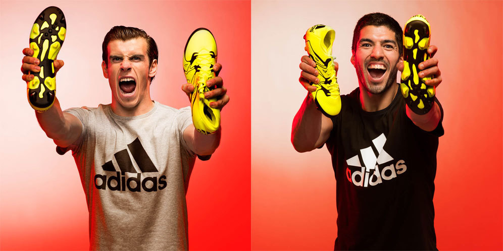 Adidas X 15 Sepatu Baru Suarez dan Bale Bola