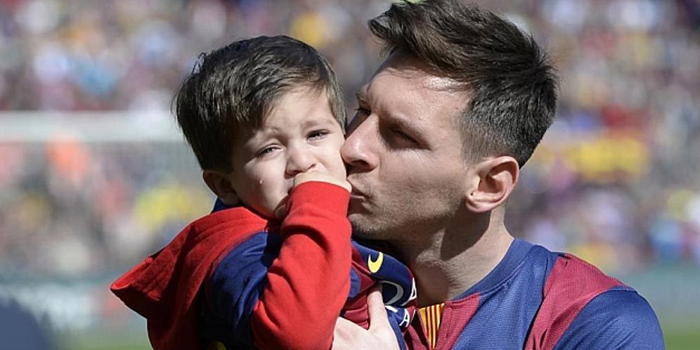 Thiago Messi Ejek dan Perdaya Cristiano Ronaldo 