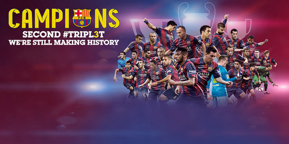 Treble Kedua, Barcelona Mengukir Sejarah