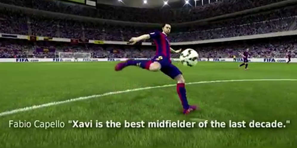 Momen Terbaik Xavi Diabadikan FIFA 15