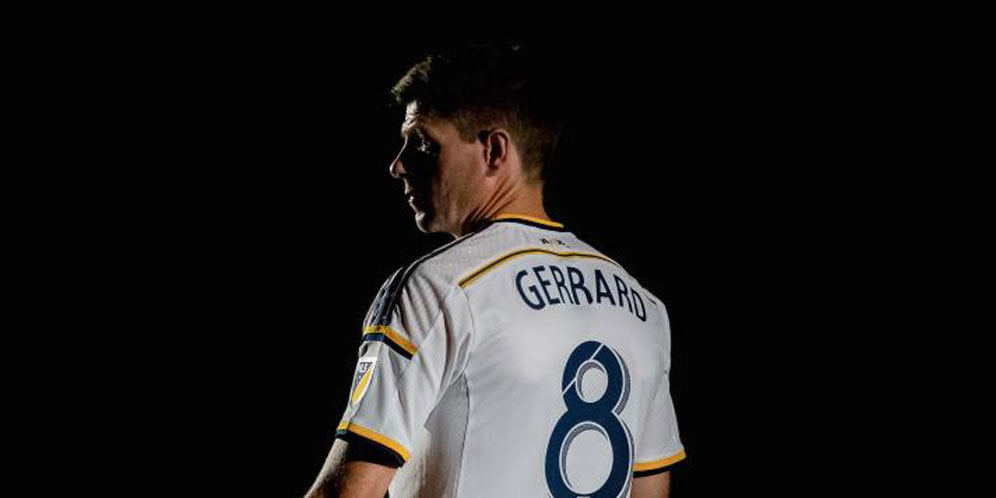 Penampakan Gerrard Dengan Jersey LA Galaxy