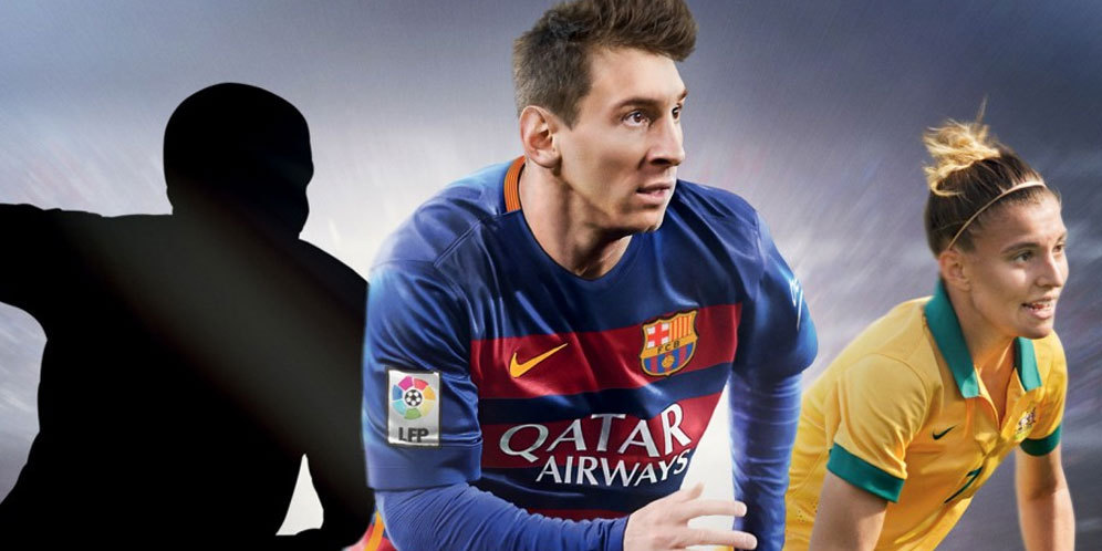 Pesepakbola Wanita Australia Ini Dampingi Messi di Cover FIFA 16