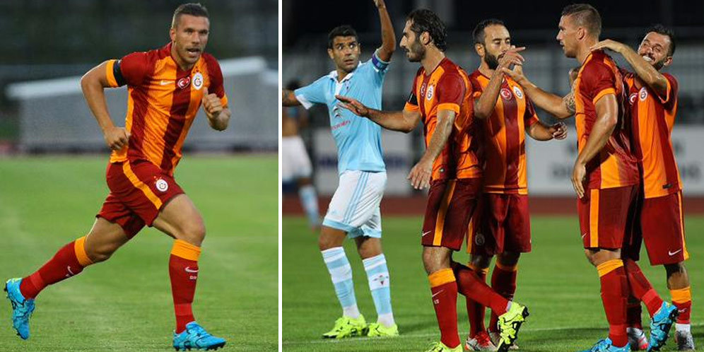 Debut dan Gol Podolski di Galatasaray