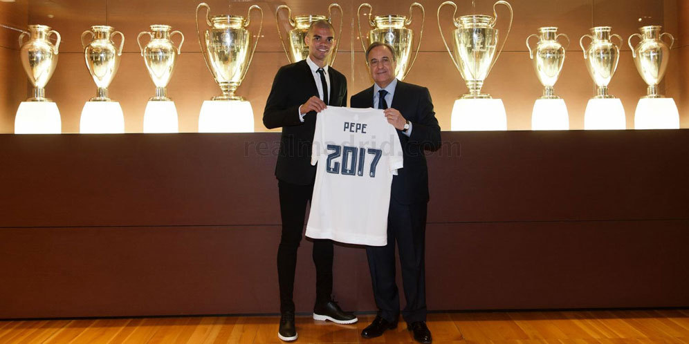 Madrid Resmi Perpanjang Kontrak Pepe