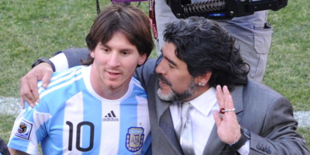 Kisah Maradona Ajari Messi Eksekusi Tendangan Bebas