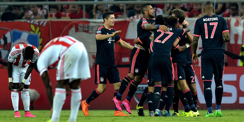 Hasil Pertandingan Olympiakos vs Bayern Munchen: Skor 0-3