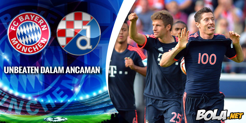 Data dan Fakta Liga Champions: Bayern Munchen vs Dinamo Zagreb