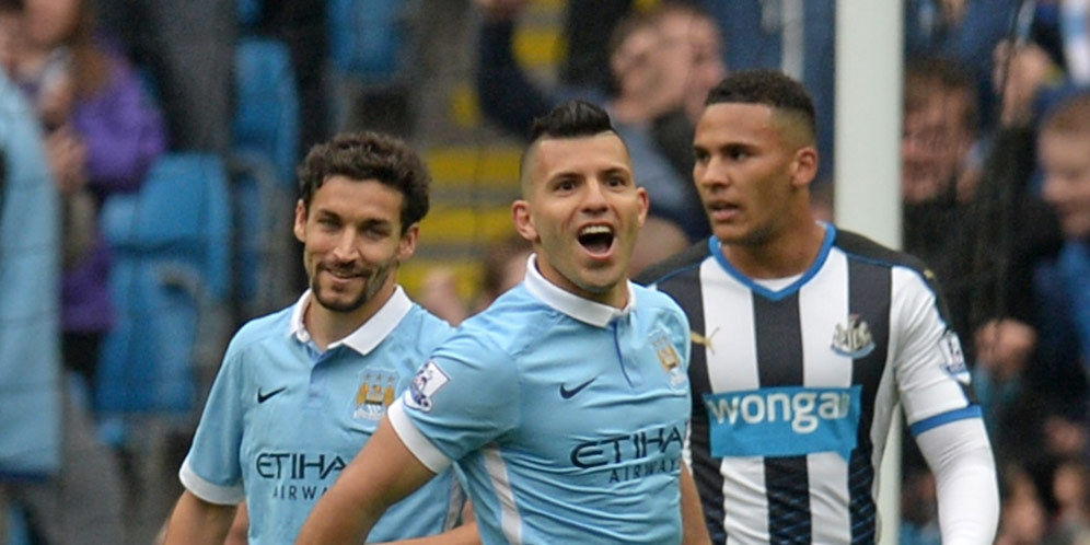 Aguero, Pemain Terbaik Kontra Newcastle