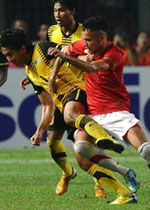Indonesia dan Malaysia, akankah kembali bertemu di final SEA Games? (c) AFP