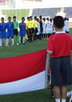 Timor Leste vs Indonesia. (c) AFF