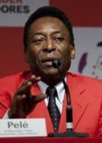 Pele, terpilih sebagai duta kehormatan Brasil untuk Piala Dunia 2014. (c) AP