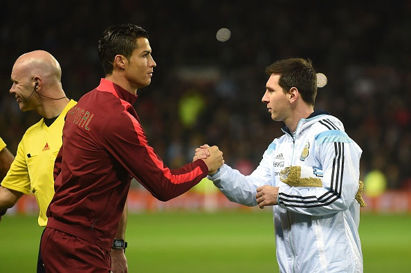 Cristiano Ronaldo disebut Kaka lebih komplet daripada Lionel Messi © AFP
