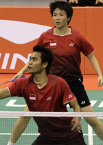Tantowi Ahmad dan Liliyana Natsir. (c) Reuters