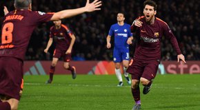 Akhirnya Messi Koyak Gawang Chelsea Akhirnya Messi Koyak Gawang Chelsea
