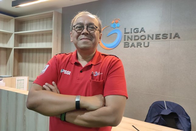 Direktur PT Liga Indonesia Baru, Akhmad Hadian Lukita (c) Bola.net/Fitri Apriani