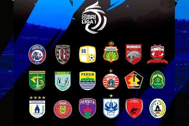 Tim-tim peserta BRI Liga 1 2021/2022 (c) Bola.com/Adreanus Titus