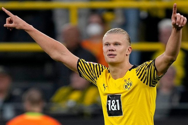Striker Borussia Dortmund, Erling Haaland (c) AP Photo