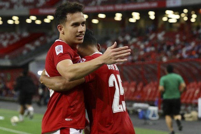 Pemain Timnas Indonesia, Egy Maulana Vikri dan Irfan Jaya (c) AP Photo