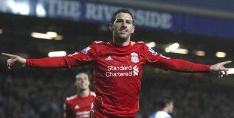 Maxi Rodriguez saat masih memperkuat LIverpool. (c) AFP