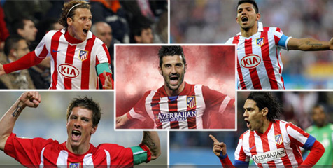 David Villa dan Tradisi Striker Ganas Atletico Madrid