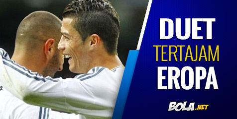 Duet Ronaldo-Benzema Sejauh Ini Terbuas di Eropa