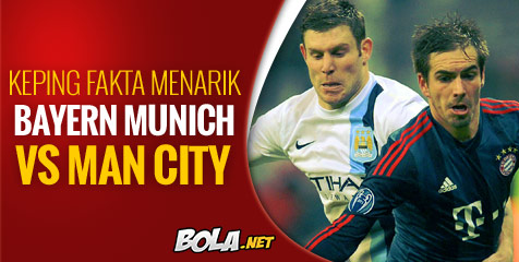 Kepingan Fakta Menarik Bayern vs City