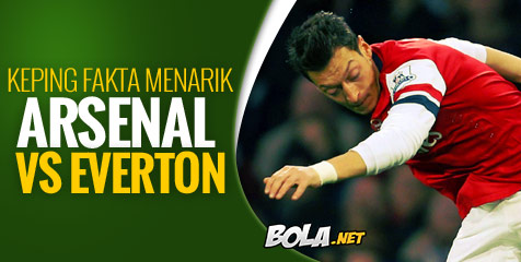 Kepingan Fakta Menarik Arsenal vs Everton