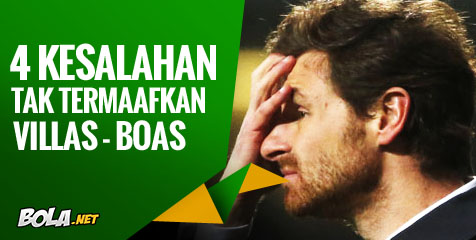 4 Kesalahan Tak Termaafkan Andre Villas-Boas