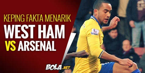 Kepingan Fakta Menarik West Ham vs Arsenal