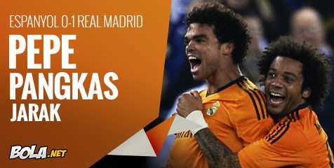 ANALISIS: Espanyol 0-1 Real Madrid, Pepe Pangkas Jarak