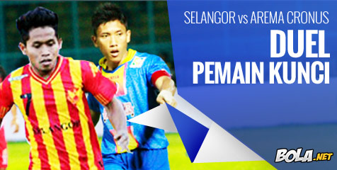 Duel Pemain Kunci Selangor vs Arema