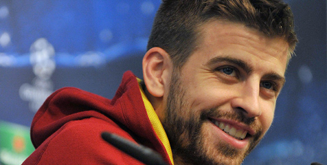 Gerard Pique (c) AFP