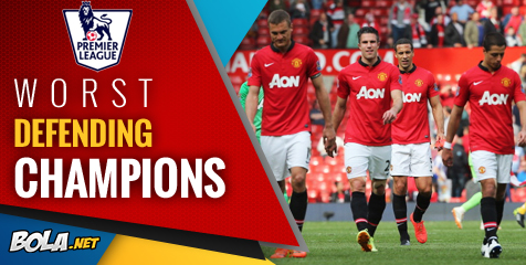 MU dan Barisan Juara Bertahan Terburuk Liga Inggris Lainnya
