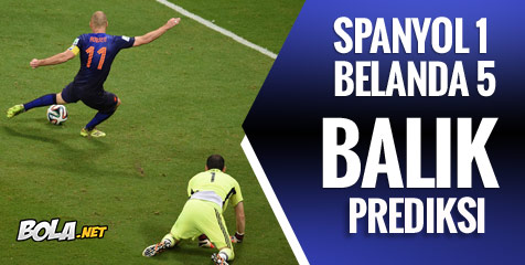 ANALISIS: Spanyol 1-5 Belanda, Membalik Prediksi