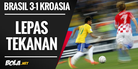 ANALISIS: Brasil 3-1 Kroasia, Lolos Tekanan