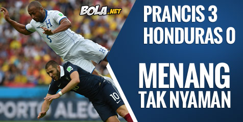 ANALISIS: Prancis 3-0 Honduras, Menang Tak Nyaman